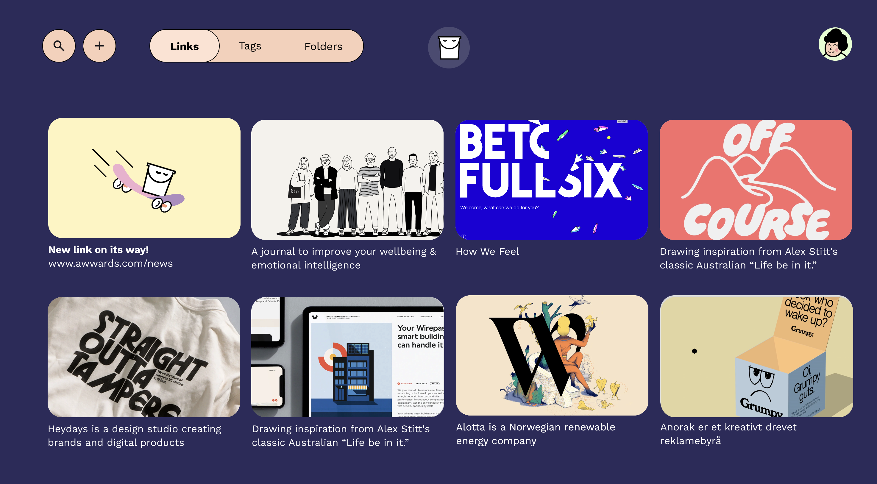 Linkbucket screenshot